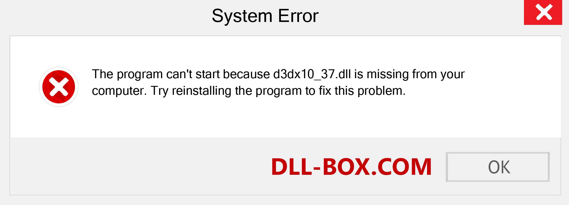  d3dx10_37.dll file is missing?. Download for Windows 7, 8, 10 - Fix  d3dx10_37 dll Missing Error on Windows, photos, images